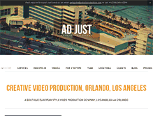 Tablet Screenshot of adjustproduction.com